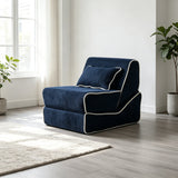 3-in-1 Foldable Sofa Bed – Nordic Fabric Recliner for Compact Spaces - StoolTopia