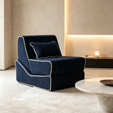 3-in-1 Foldable Sofa Bed – Nordic Fabric Recliner for Compact Spaces - StoolTopia