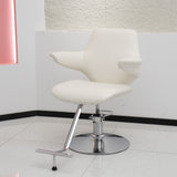 Contemporary Wing-Back Salon Chair – Hydraulic Stylist & Barber Studio Seating