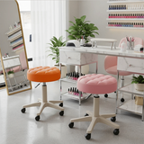 360° Swivel PU Leather Salon & Office Stool – Adjustable Height