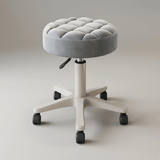 360° Swivel PU Leather Rolling Stool Adjustable Height Beauty Salon Office Chair - StoolTopia