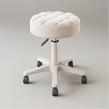 360° Swivel PU Leather Rolling Stool Adjustable Height Beauty Salon Office Chair - StoolTopia