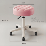 360° Swivel PU Leather Rolling Stool Adjustable Height Beauty Salon Office Chair - StoolTopia