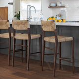 Organic Modern Counter Stools Linen Counter Stools