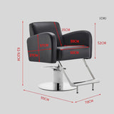 Modern Heavy-Duty Salon Chair – Hydraulic Height Adjustment, Armrest Support, Premium Leatherette
