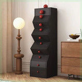 Modern Geometric Wooden Drawer Cabinet