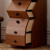 Modern Geometric Wooden Drawer Cabinet