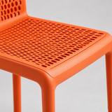 Hollow-Back PP Bar Stool | Ergonomic Raindrop Design | 65/75cm | 8 Colours – StoolTopia