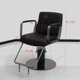 Modern Stainless Steel Salon Chair – Hydraulic Barber & Beauty Studio Seating
