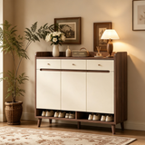 Nordic Storage Cabinet - Solid Wood Door | Minimalist Sideboard