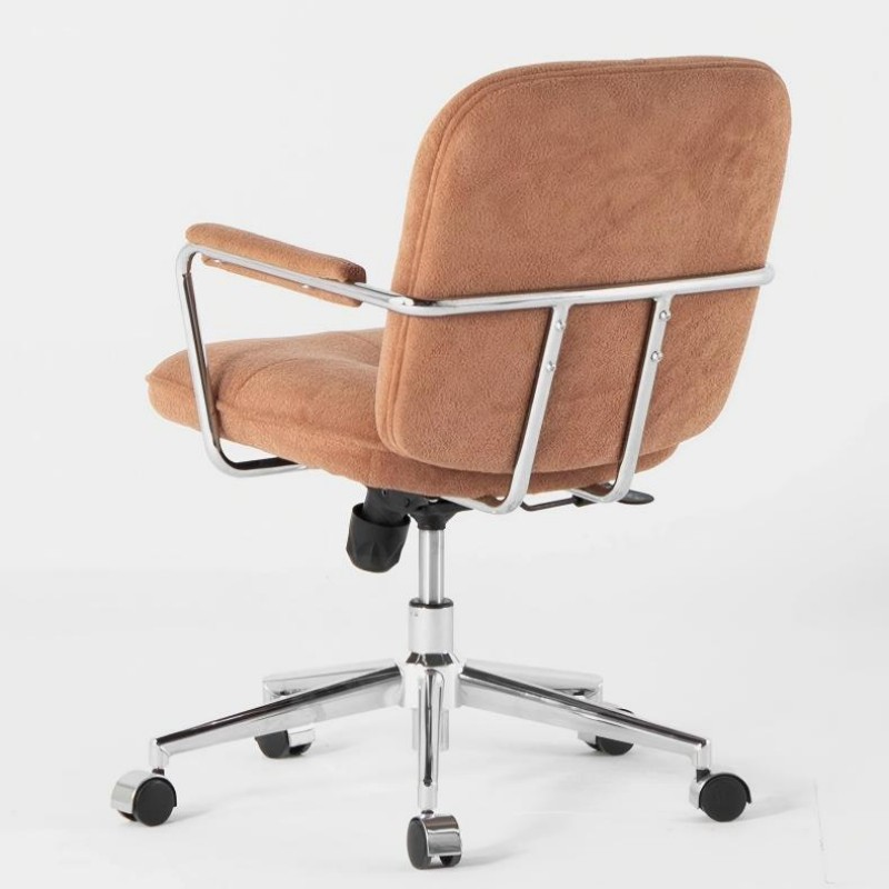 Modern Office Chair with Adjustable Height and Soft Fabric Upholstery