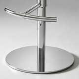 Saddle Leather Bar Stool - Swivel and Height Adjustable Kitchen Island Seat