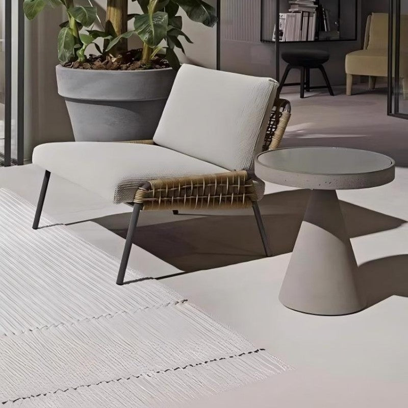 Contemporary Woven Accent Lounge Chair – Outdoor & Indoor Leisure Chair