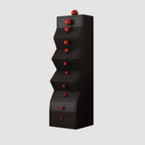 Modern Geometric Wooden Drawer Cabinet