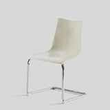 Sleek Acrylic Dining Chair - Modern Design with Chrome Base for Versatile Use