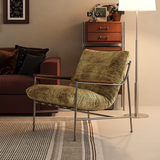 Modern Chenille Lounge Chair