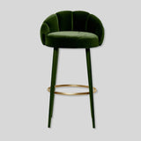 Dining Chairs Bar Stools Nordic Luxury Bar Stools Velvet Breakfast Kitchen Counter High Stools