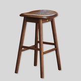 Luxury Modern Solid Wood Bar Stool with or Without Back, Nordic Style Pub Barstool for Kitchen Island Salon Bar Chairs High Barstool