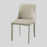 Sleek Modern Leather Dining Chair - Elegant and Durable