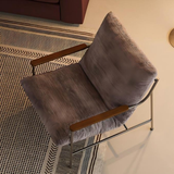 Modern Chenille Lounge Chair