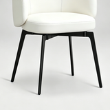 Italian Minimalist Swivel Upholstered Dining Chair