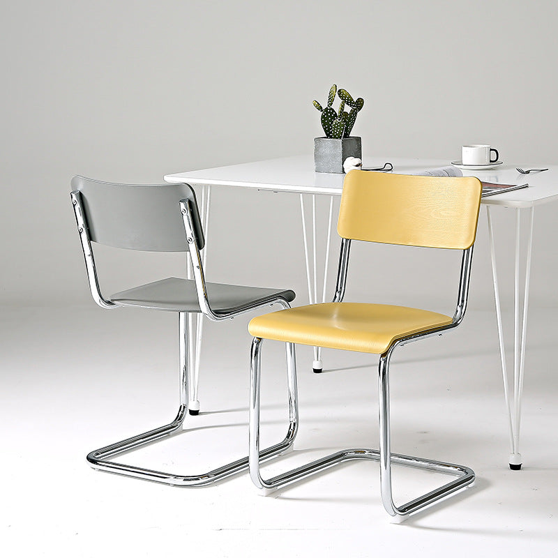 Sleek Acrylic Dining Chair - Modern Design with Chrome Base for Versatile Use