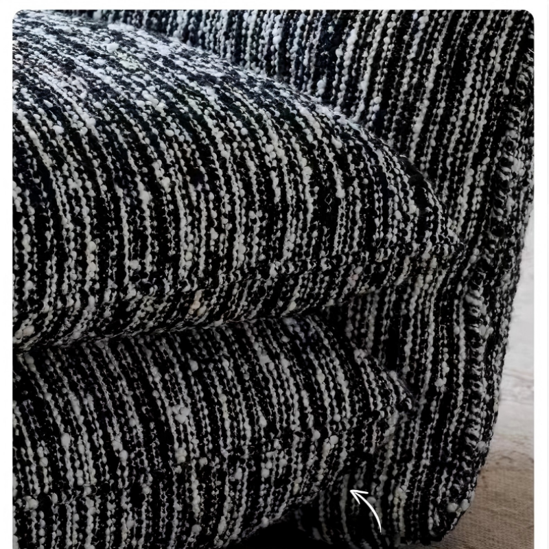 Oversized Cloud Lounge Armchair – Plush Bouclé Fabric Reading Chair with Deep Cushions