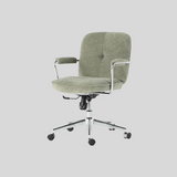 Modern Office Chair with Adjustable Height and Soft Fabric Upholstery