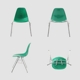 Mid-Century Eames-Style Plastic Dining Chair – Multi-Colour Options for Homes, Cafés, Bars & Boutique Interiors