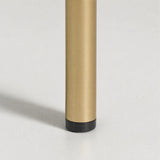Upholstered Bar Stool with Gold Metal Frame - Velvet or Leather High Chair