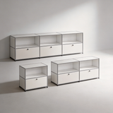 USM Modular Stainless Steel Sideboard | Mid-Century Storage Cabinet | STOOLTOPIA