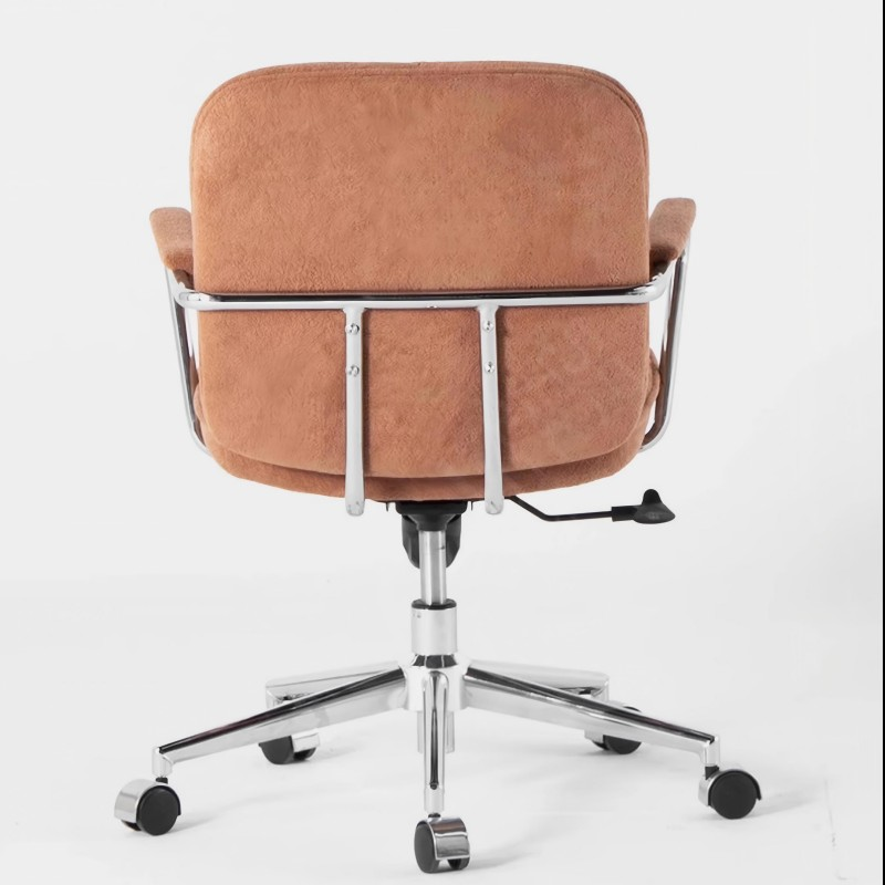 Modern Office Chair with Adjustable Height and Soft Fabric Upholstery
