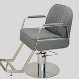 Retro Hydraulic Salon Chair – Heavy-Duty Metal Frame & Premium Leatherette Seat