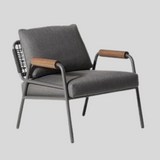 Contemporary Woven Accent Lounge Chair – Outdoor & Indoor Leisure Chair