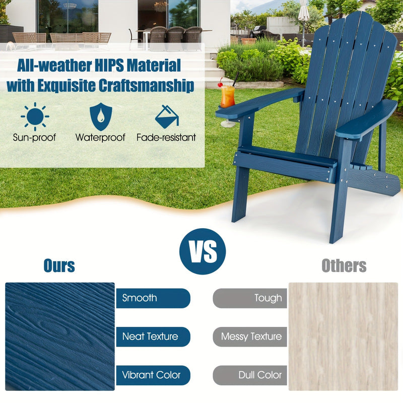 Adirondack Outdoor Chair – Weatherproof, Durable, and Stylish for Patio Relaxation