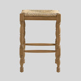 Dorchester Square Counter Stool with Rush Seat