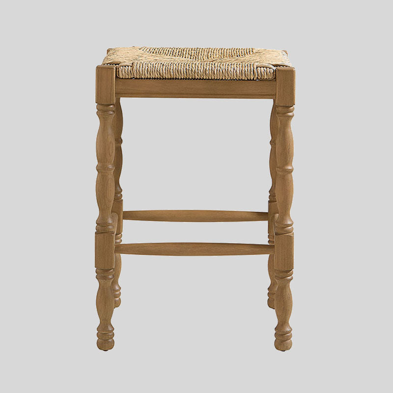 Dorchester Square Counter Stool with Rush Seat