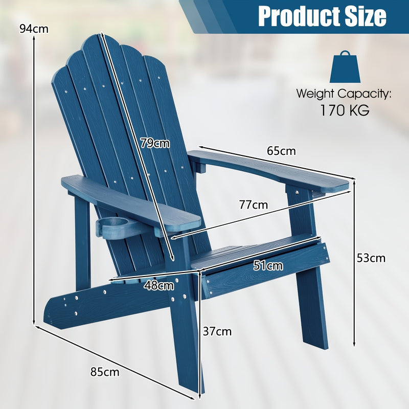 Adirondack Outdoor Chair – Weatherproof, Durable, and Stylish for Patio Relaxation