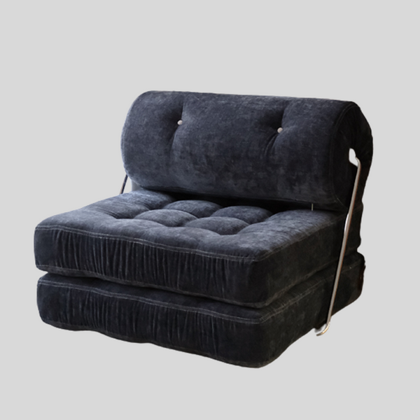 Nordic-Style 3-in-1 Foldable Lounge Chair Bed