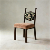 Mid-Century Modern Dining Chair | Solid Ash Wood & Upholstered Accent Chair