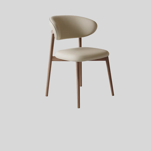 Contemporary Faux Leather Dining Chair - Elegant and Comfortable Seating