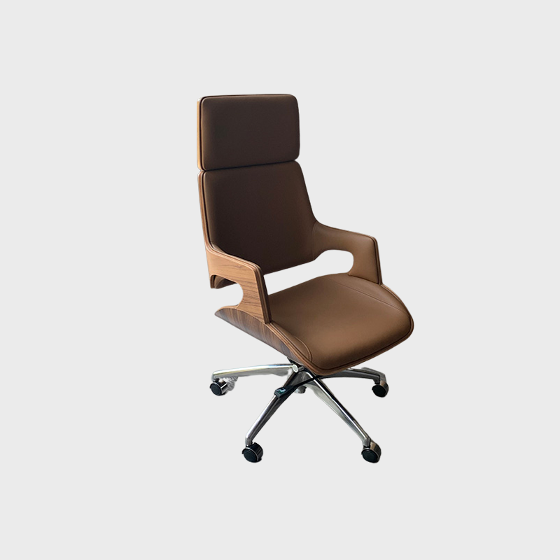 Contemporary Swivel Chair with Wooden Frame and High-Quality Upholstery