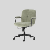 Modern Office Chair with Adjustable Height and Soft Fabric Upholstery