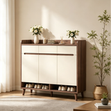 Nordic Storage Cabinet - Solid Wood Door | Minimalist Sideboard