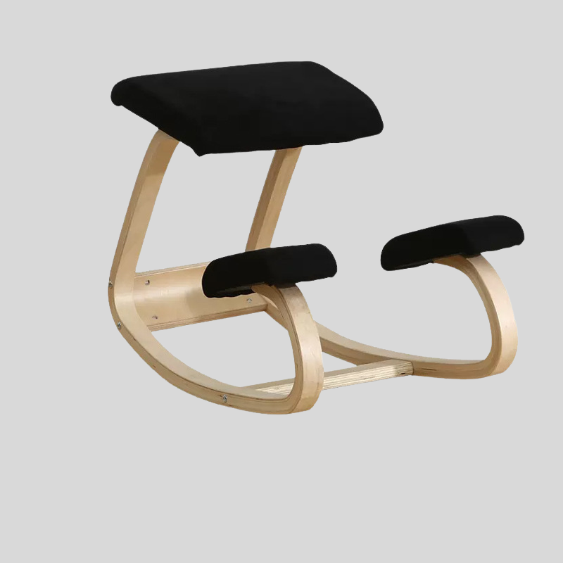 Ergonomic Kneeling Chair – Fixed Design, Full Birch Wood, Multiple Fabrics