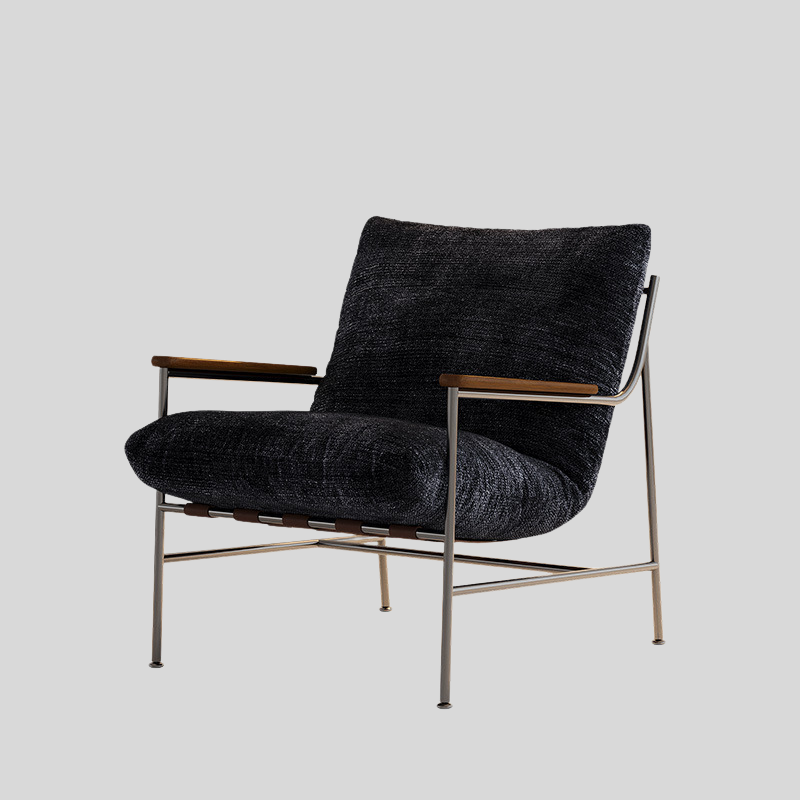 Modern Chenille Lounge Chair