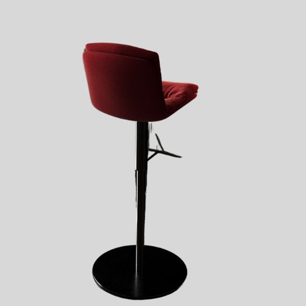 Counter Height Bar Stools for Kitchen Island Swivel Barstools Adjustable Bar Stool Modern Counter Stools Velvet Bar Chairs Bar Height Stools with Back