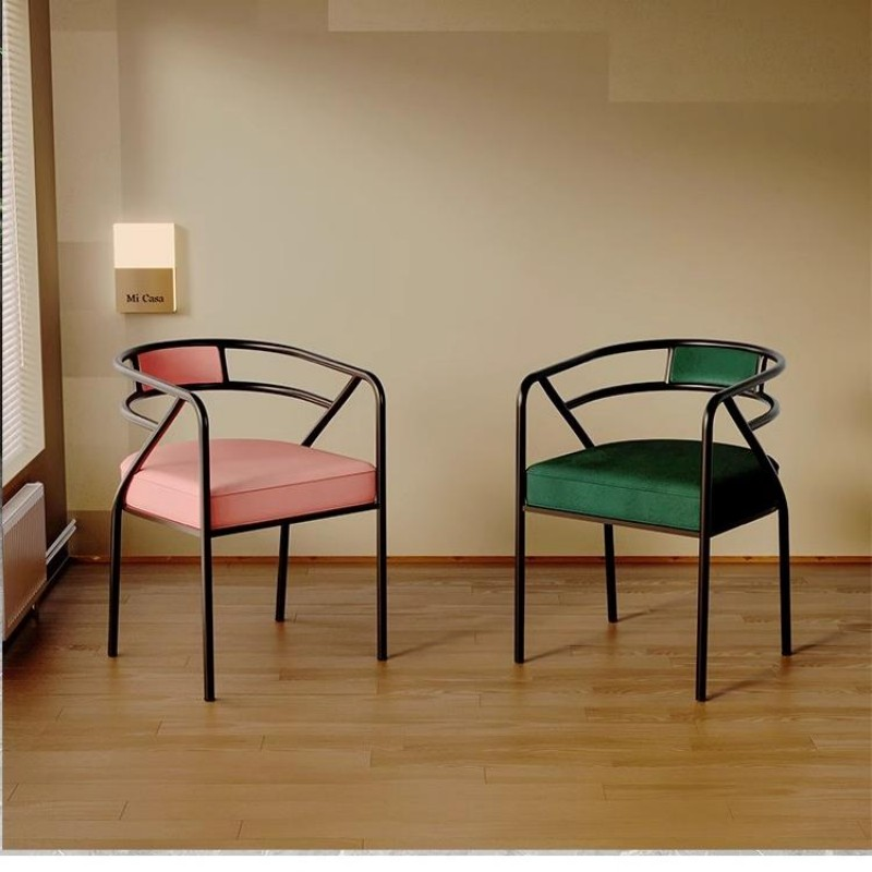 Modern Luxe Gold-Framed Dining Chair