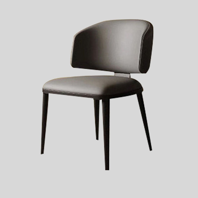 Sleek Sophistication: Premium Upholstered Dining Chair with Black Tapered Legs for Modern Interiors