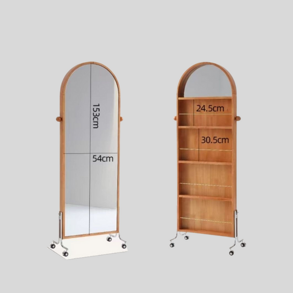 Arched Full-Length Mirror Cabinet